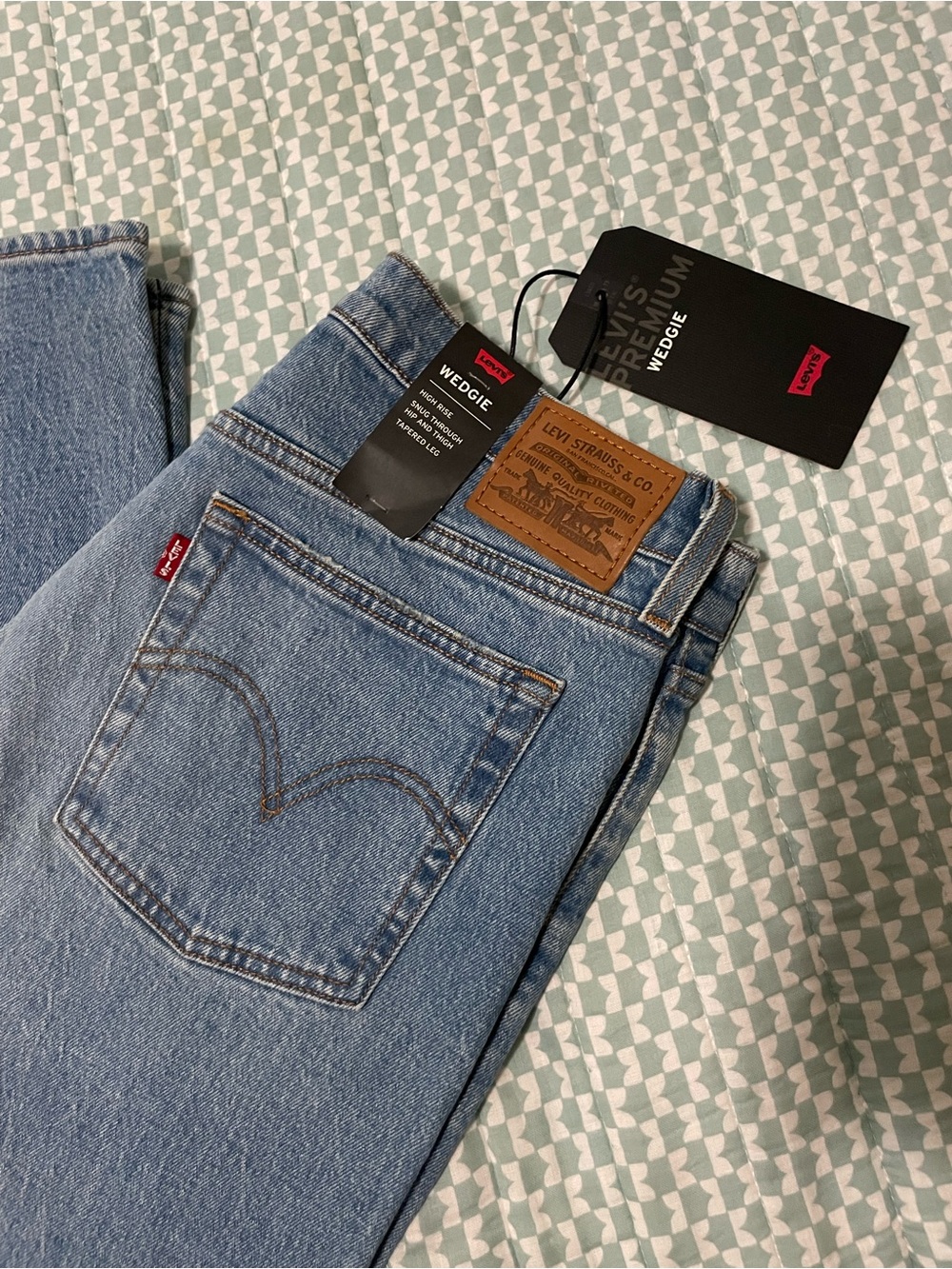 Levi's Light Blue Wedgie High-Rise Jeans